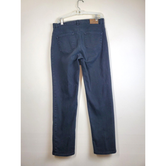 Lauren Ralph Lauren Womens Jeans 10 Black Straight‎ Leg Mid Rise Straight Cotton - Picture 11 of 11